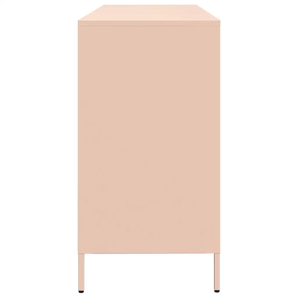 Credenza Rosa 135x39x73,5 cm in Acciaio Laminato a Freddo 3307162