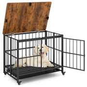 Cuccia pieghevole per cani con vassoio rimovibile per razze piccole, Cuccia per animali da interno tavolino decorativo-Casette e lettini