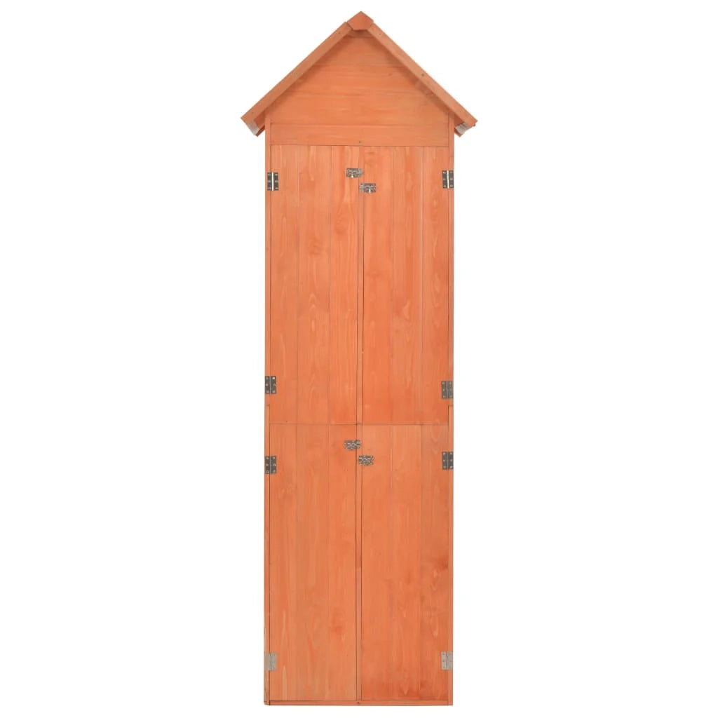 Casetta da giardino cabina ripostiglio casetta da esterno robusta casetta per attrezzi 71 x 60 x 213 cm legno marrone 02_0022178