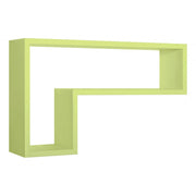Mensola da Muro, Pensile Bagno, Mensola da Parete, Scaffale da Parete, Verde, 61x37 p15,5 cm - Lettera