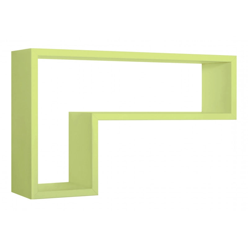 Mensola da Muro, Pensile Bagno, Mensola da Parete, Scaffale da Parete, Verde, 61x37 p15,5 cm - Lettera