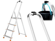 SCALA DOMESTICA GRADINI ANTISCIVOLO + PIATTAFORMA ALU - STEP UP PROMO-GR4