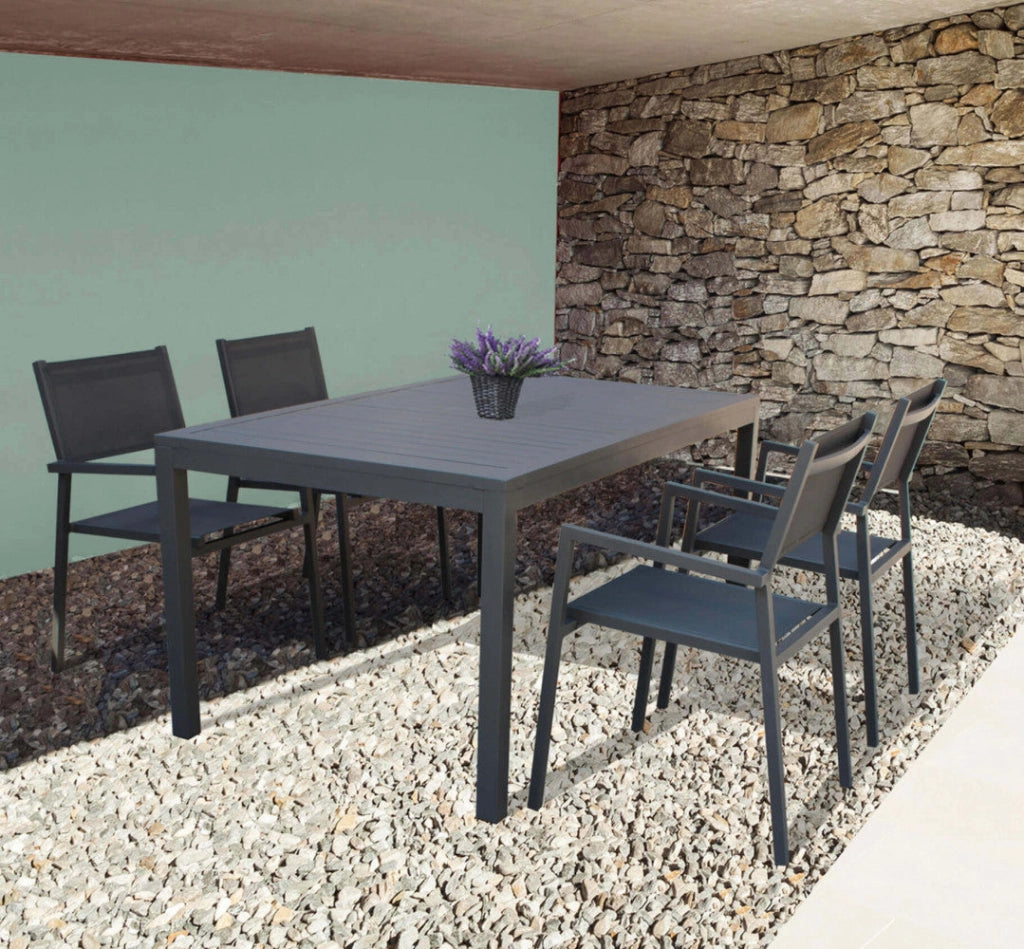 Poltrona Jamaica 55x58x85 h cm in Textilene Antracite