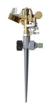 IRRIGATORE PULSANTE METALLO 360°        Verdemax