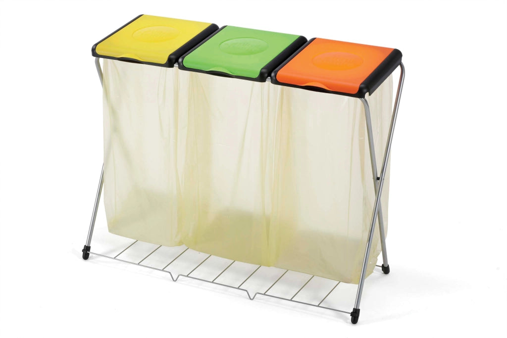 PATTUMIERA GIMI TRIO C/GRIGLIA E TRE COPERCHI- GIMI- 1,0 pz