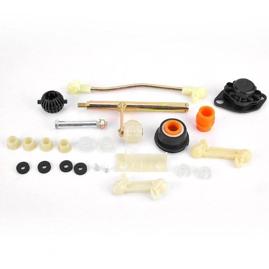 Kit di riparazione per la leva di trasmissione - Adatto per Golf II 1984-1992 - Realizzato in ABS/Metaal di alta qualità - Corrosione resistente - Spedizione rapida - Garanzia di reso 30 giorni - Kit di trasmissione