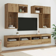Unità per TV a Muro 6 pcs Legno vecchio Legno multistrato 3402789