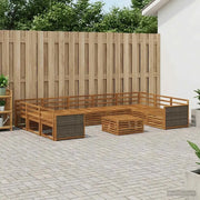 Set di divani da esterno 10 pcs Naturale 3383857