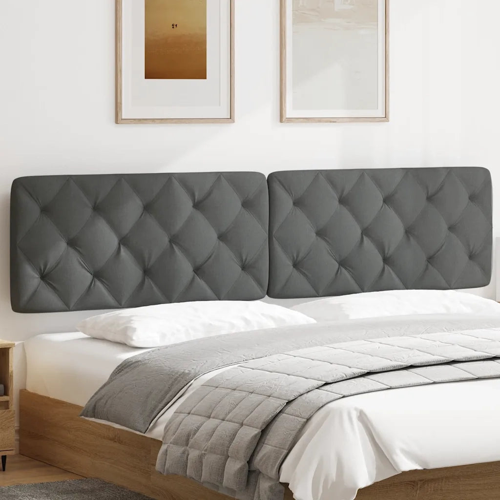 Cuscino Testiera Grigio Scuro 200 cm in Tessuto CFW9450910