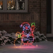 Luce Babbo Natale Multicolore 58.5 x 60 x 1.3 cm Ferro