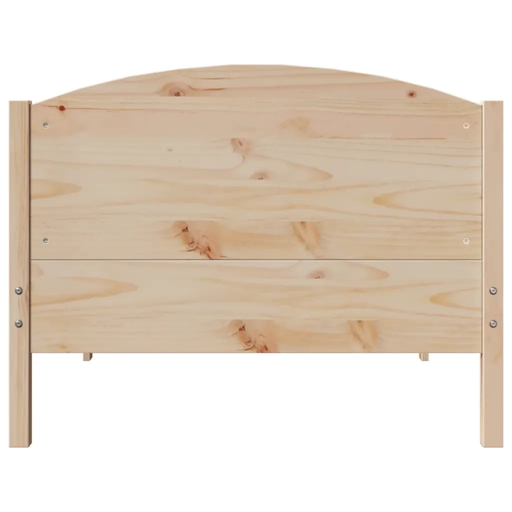 Letto senza Materasso 75x190 cm in Legno Massello Pino