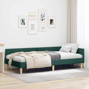 vidaXL Struttura Letto Angolare Altro Verde scuro 90 x 190 cm