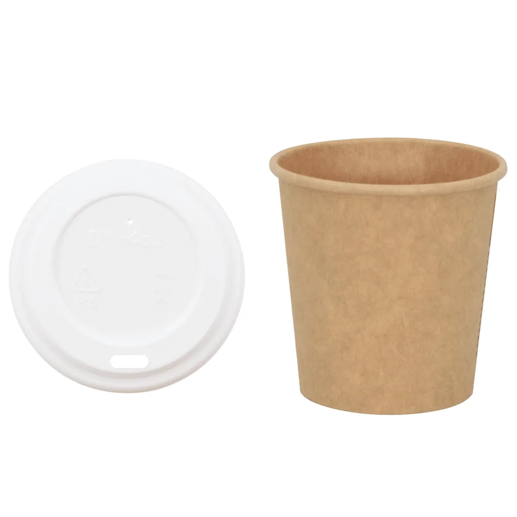 vidaXL Tazze da Caffè in Carta con Coperchi 1000 pz 4oz 100 ml