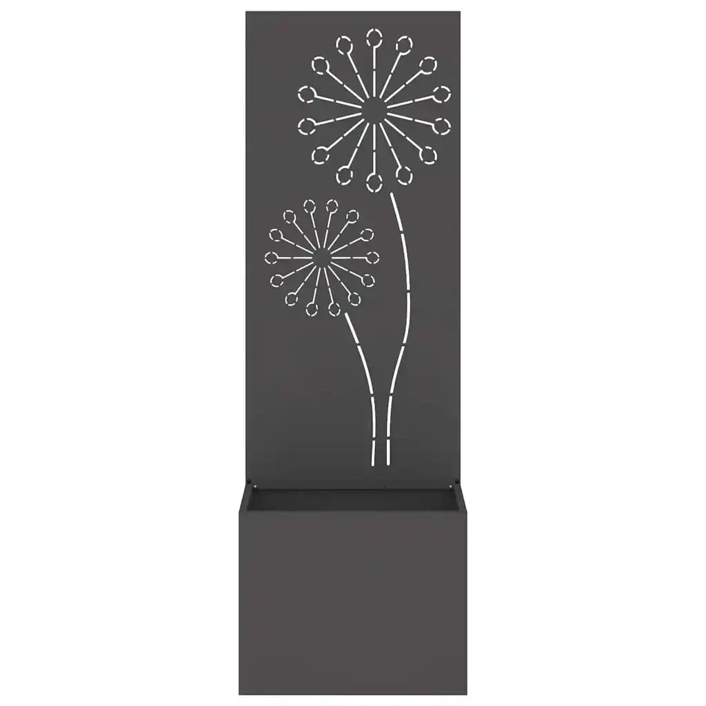 Schermo per privacy in giardino Traforo Nero 50 x 150 cm 876455