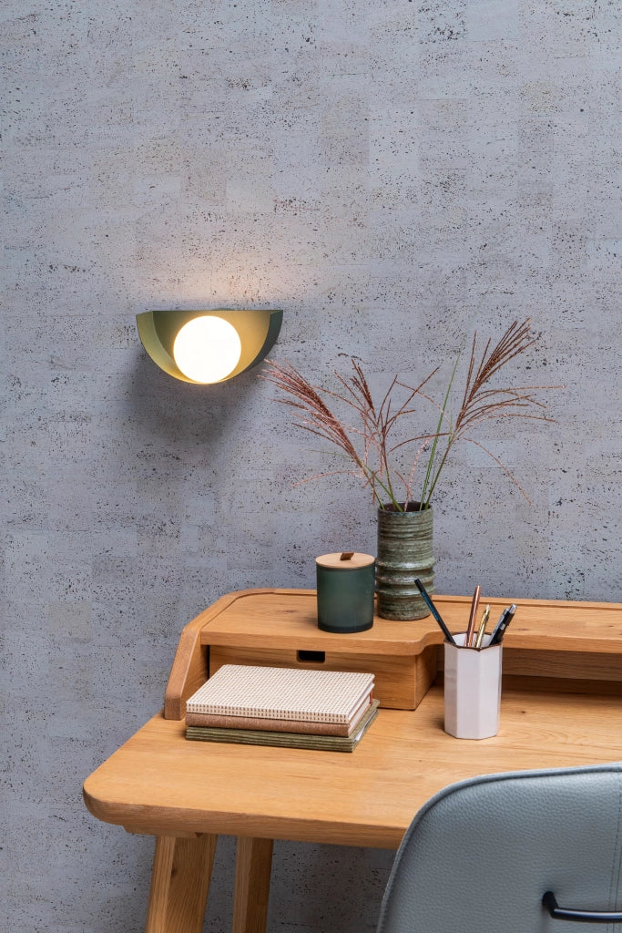Applique da parete verde sfera bianca BENNI 1xG9 28W Lucide