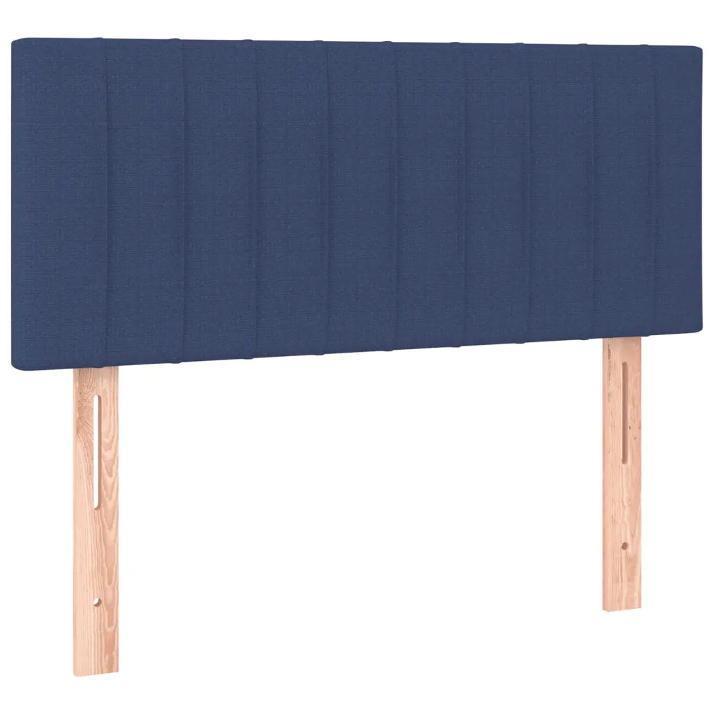Giroletto a Molle con Materasso-Struttura Letto Blu 90x190 cm in Tessuto 433352