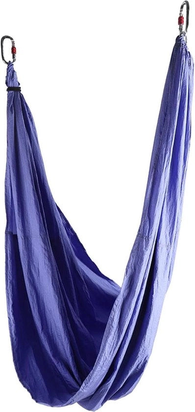 Hammock yoga aereo con materiale in stoffa - slitta yoga per pendolo e sedia oscillante con sistema di sospensione per yoga