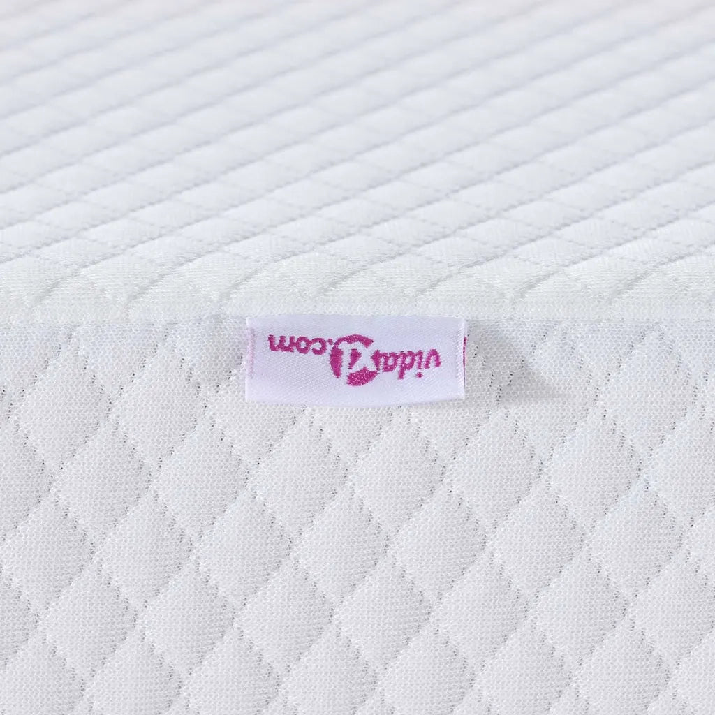 Topper per materasso Bianco 100 x 200 cm Tessuto Jacquard CFW2218174