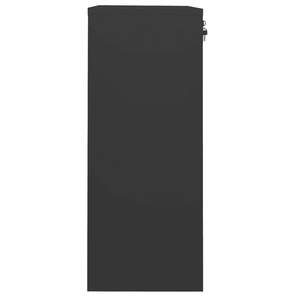 Armadio per Ufficio Antracite 90x40x102 cm in Acciaio cod mxl 41006