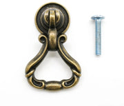 Set di maniglie vintage in acciaio con anello - Lotto da 16 pezzi