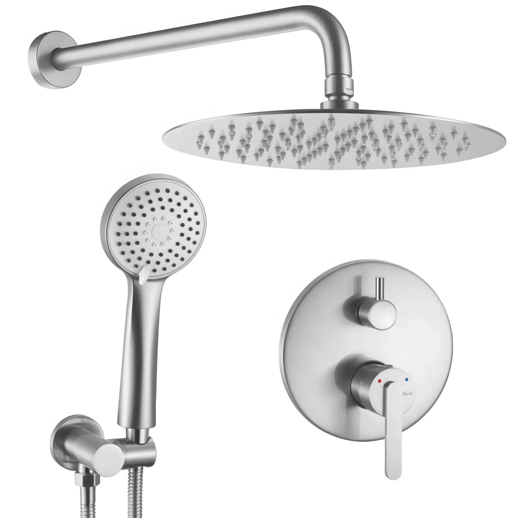 Set Doccia Da Incasso Rea Ontario Brush Nickel + Box