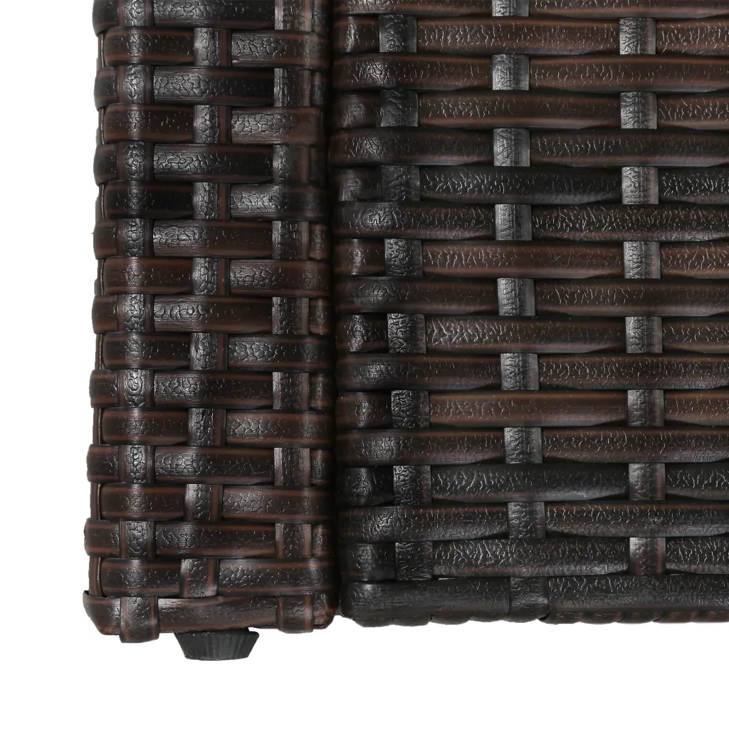 Set Divani da Giardino 5 pz con Cuscini in Polyrattan Marrone cod mxl 35210