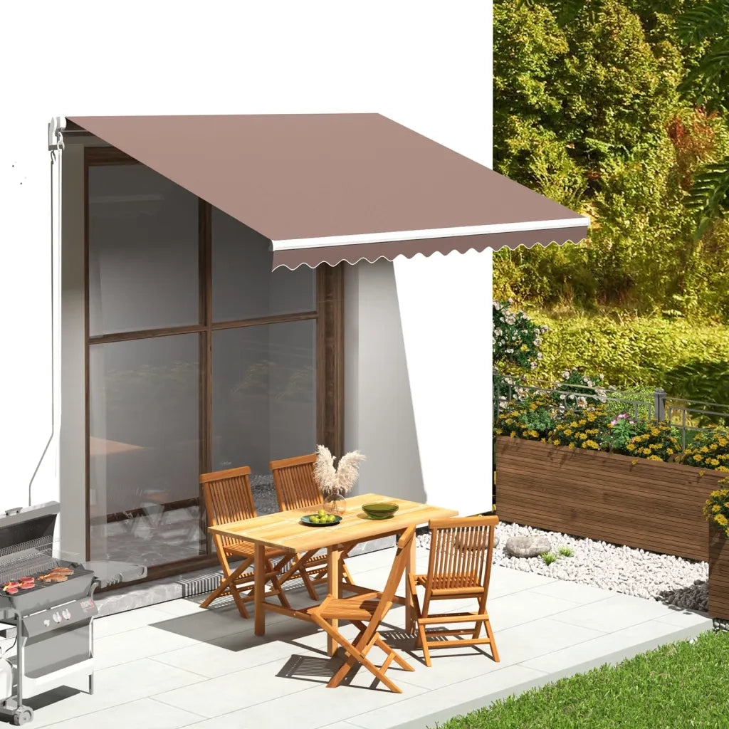 Tessuto di Ricambio per Tenda da Sole Marrone 3,5x2,5 m 311976