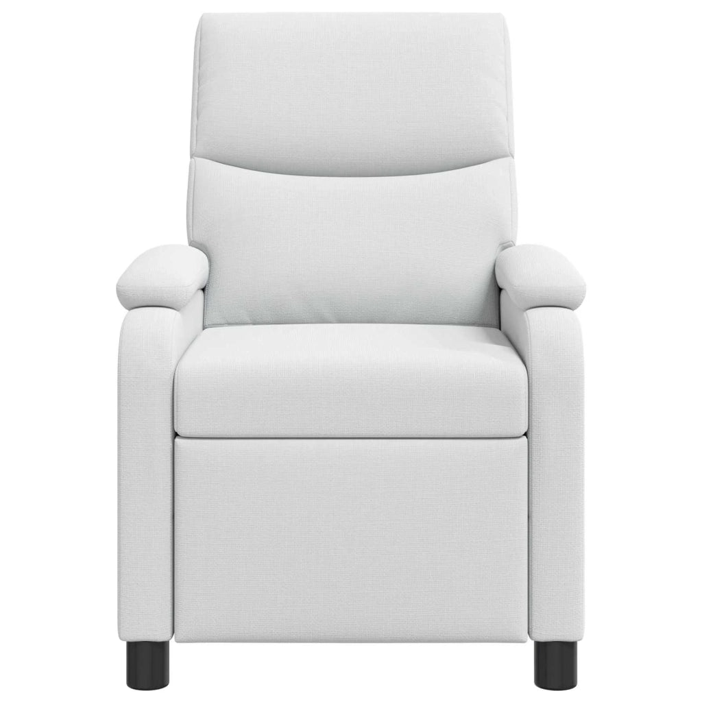 Divano Sedia-Poltrona reclinabile Bianco Tessuto 284550