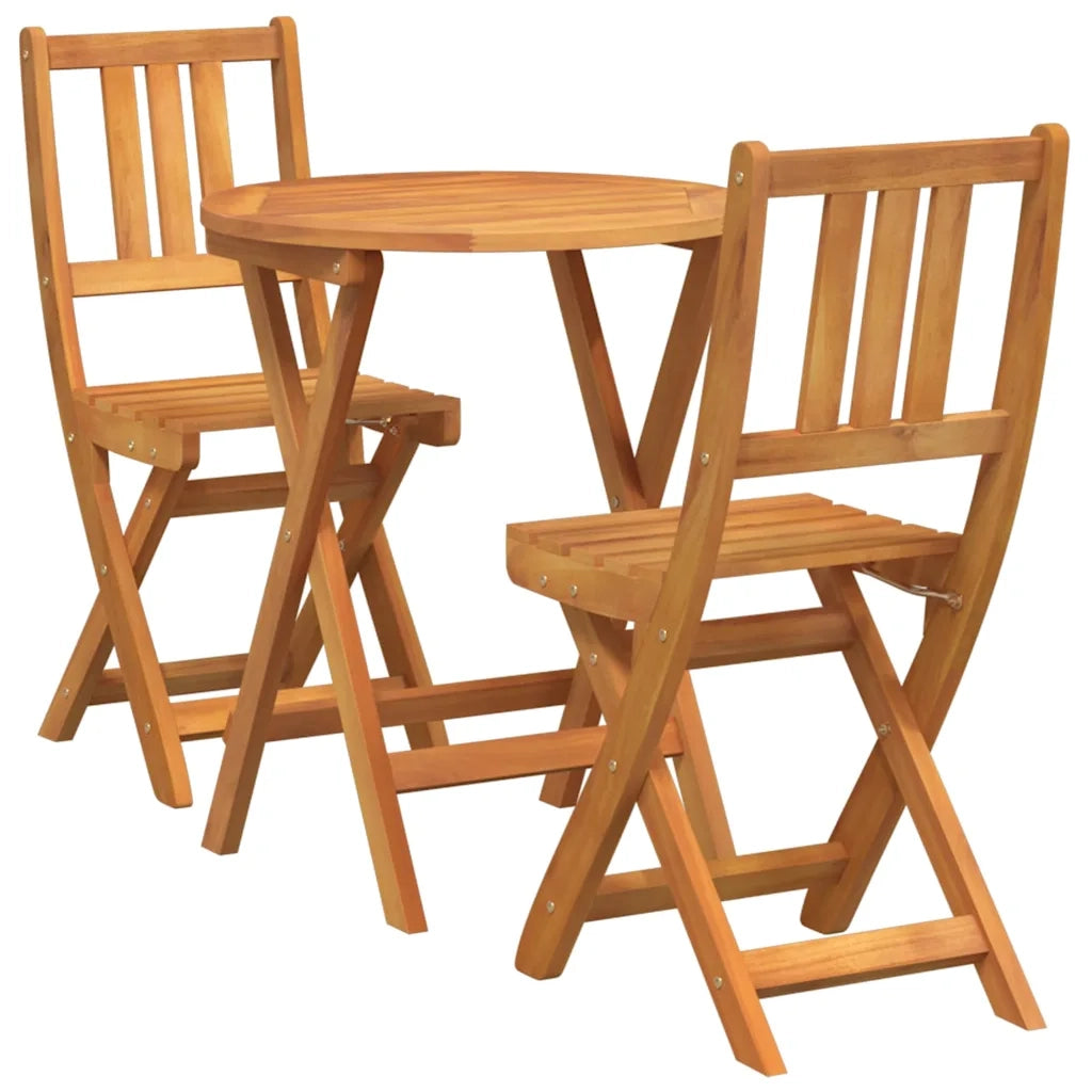 Set bistrot 3 pcs Olio Naturale Legno di Acacia Massello 4105512