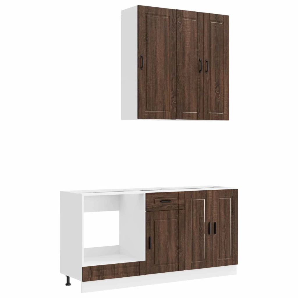 Unità Cucina PORTO 5 pcs Rovere Marrone Legno ingegnerizzato 3438292