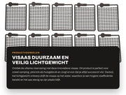 Attrezzo per pesca a pelo - Visgerei Duurzaam - Leggero - Sicuro - Per Camping/Picnic - 10 pezzi - Adatto per Boilies e Haarrigs - Visgerei