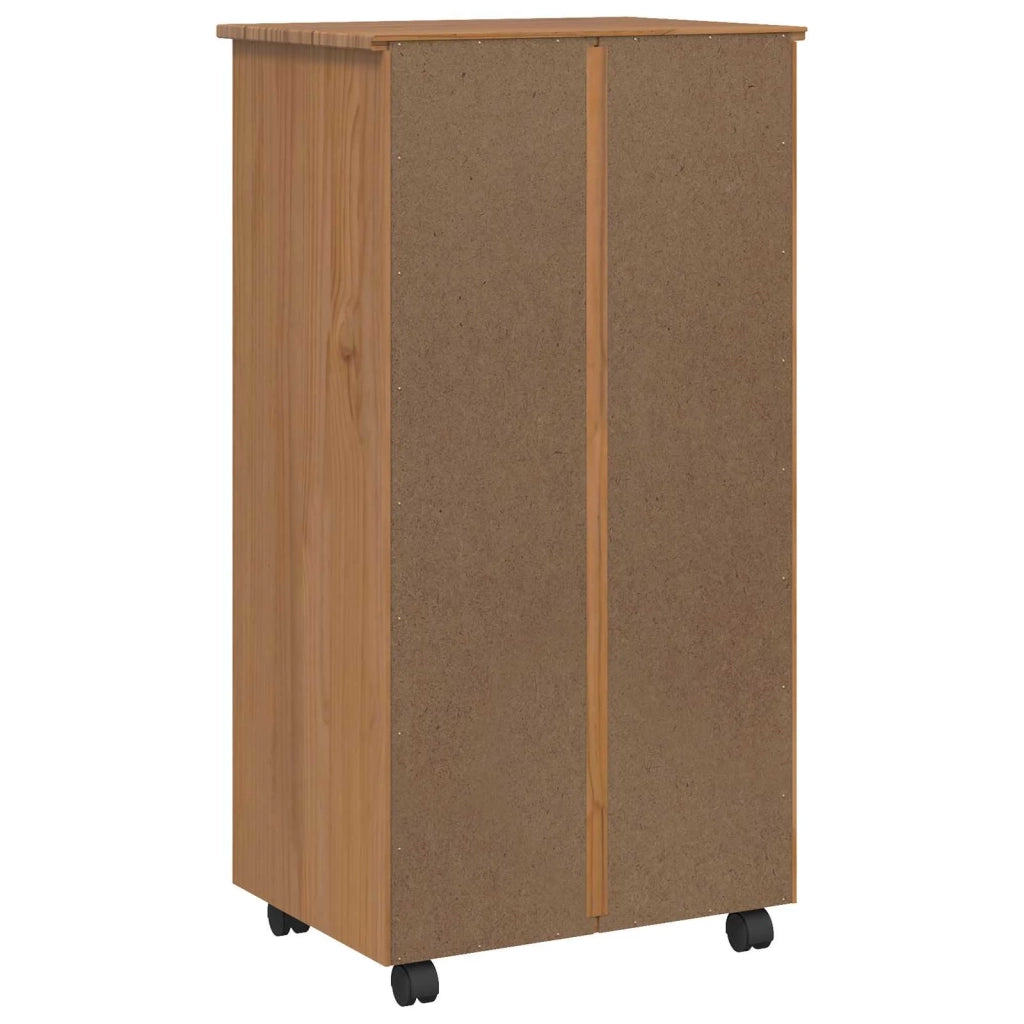 Armadietto Rotolante con Cassetti CORONA Marrone Miele 42040537