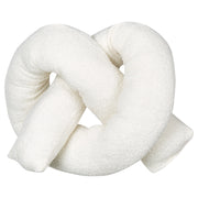 Cuscino moderno in tessuto peluche bianco 172 x 14 cm accessorio decorazione divano