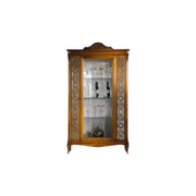 Vetrina classica in legno 1 porta finitura bassano l.111 p.44 h.192 - Mobili 2G