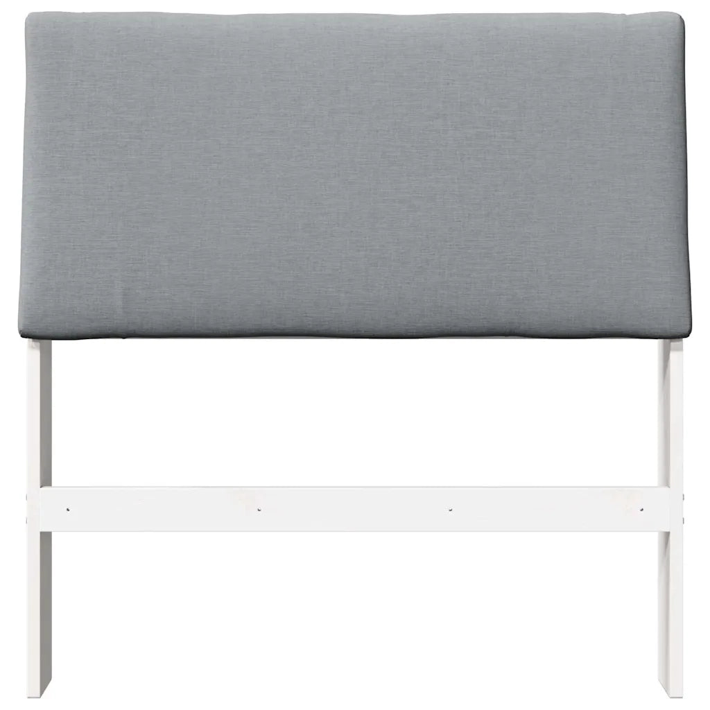 Testiera | Testata imbottita Grigio chiaro 90 cm Pino massello