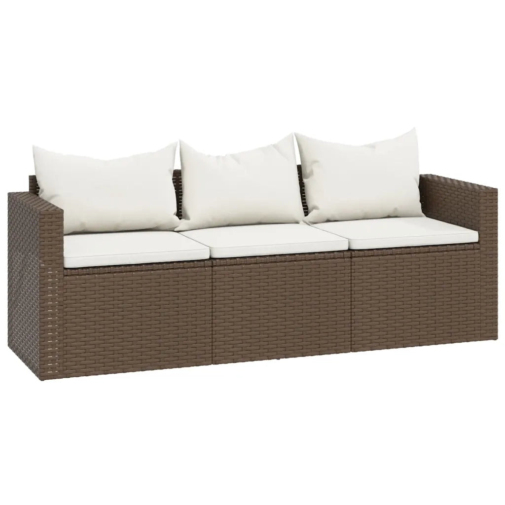 Set Mobili da Giardino | Set Salotto da Giardino Marrone in Polyrattan