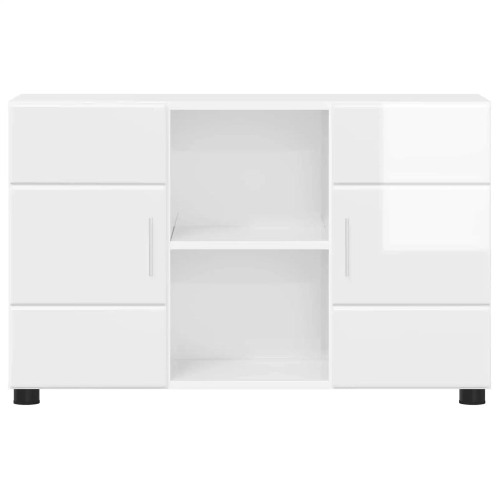 Credenza con porta FLORIN Bianco Lucido 88,5 x 30,5 x 55,5 cm 880295
