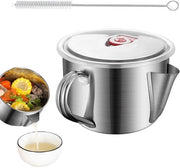 Afscherming per Olio per Acciaio Inossidabile Filtraggio Liquido per Cucina Kit di Pulizia 1000 ml