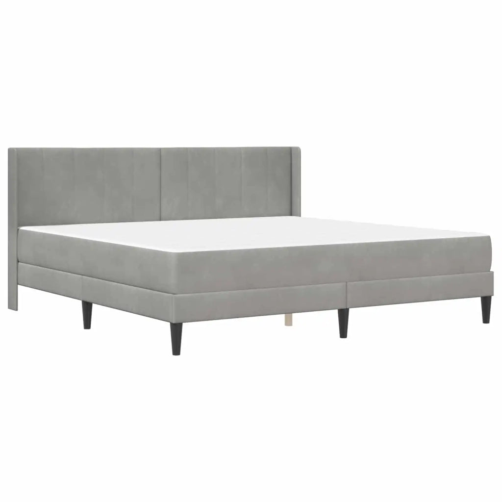 Struttura letto con materasso Grigio Chiaro 180 x 200 cm