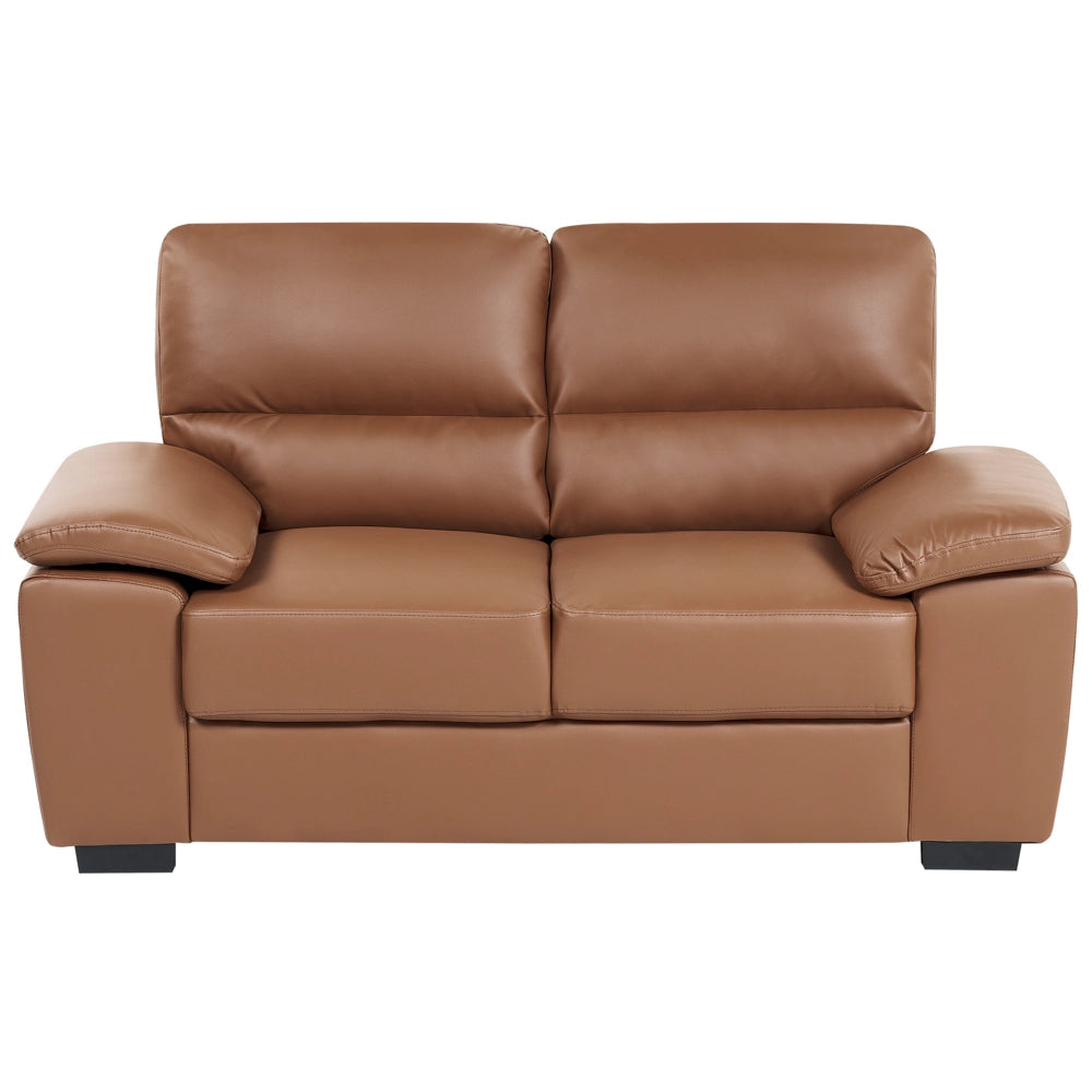 Set divano Nero 3 + 2 posti in ecopelle soggiorno stile moderno