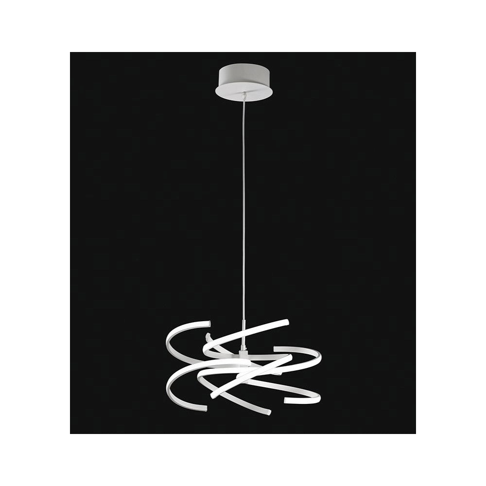 Sospensione a led in metallo bianco 70W 6396 B Perenz 3000k