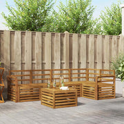 Set divani 6 pcs Naturale Legno di Acacia Massello 3374849