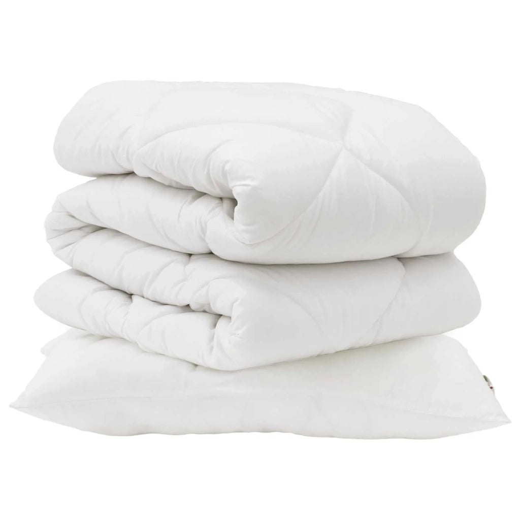 Set di Piumoni con cuscino 2 pz | Duvet Bianco Microfibra