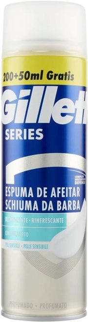 GILLETTE SERIES SCHIUMA DA BARBA CON EUCALIPTO LUBRIFICA LA PELLE CONTRO LE IRRITAZIONI 250 ML