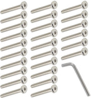 Viti per mobili - M6 x 50mm - Acciaio galvanizzato - 50 pezzi - Viti per collegamento di mobili - Adatti per letti e sedie - Qualità elevata
