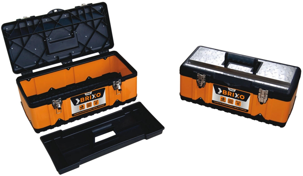 BRIXO CASSETTA PORTA ATTREZZI IN METALLO 55 X 29 X 22 CM