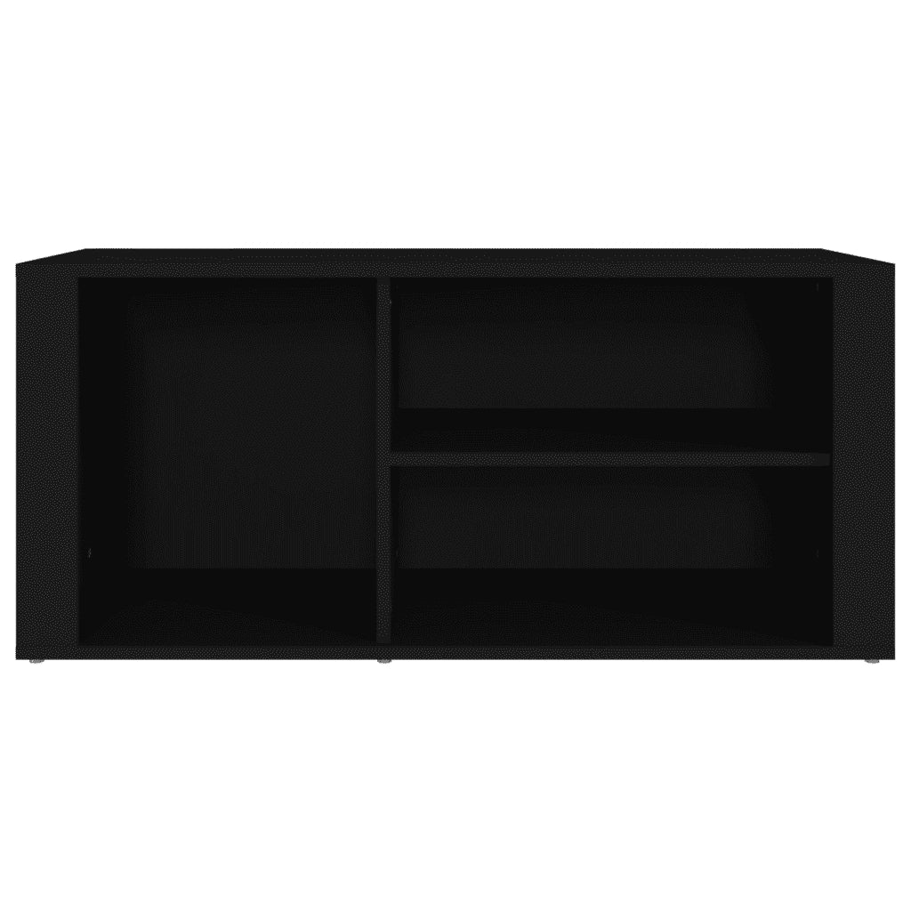 Scarpiera Nero 100x35x45 cm in Legno Multistrato 816921