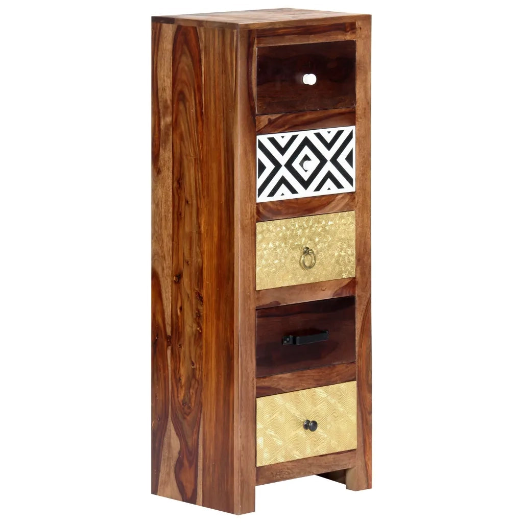 Credenza 40x30x110 cm in Legno Massello di Acacia 247733