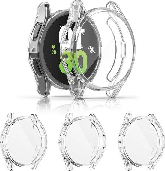 Compatibile con Samsung Galaxy Watch 7 44mm - Cuscinetto TPU morbido e ultradurissimo con protezione completa e display con copertura - Protezioni per Galaxy Watch 7.