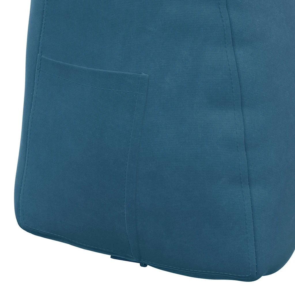 Cuscino per Schiena Blu 45 x 24 x 50 cm Velluto